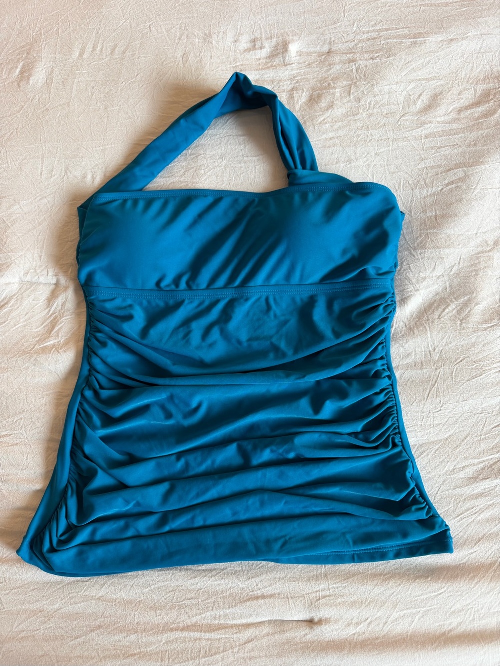 Temp Me Removable Padded Push Up Bra Swim Top Asymmetric Cut Swim Top